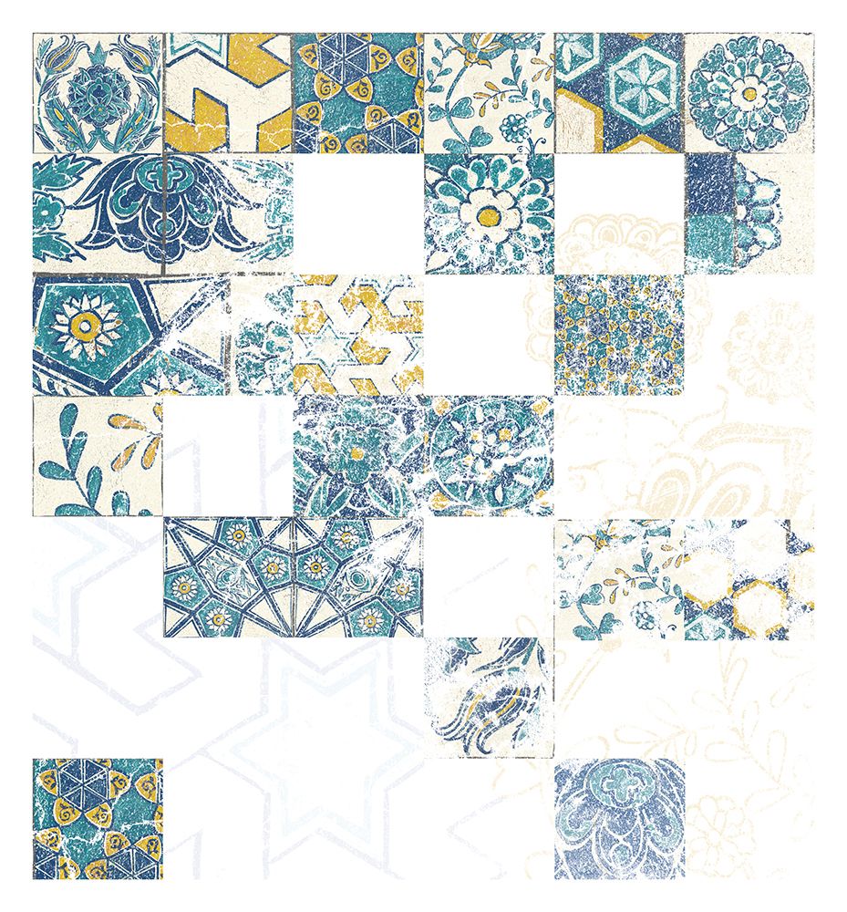 Turkish Tiles Collage art print by Kathrine Lovell for $57.95 CAD