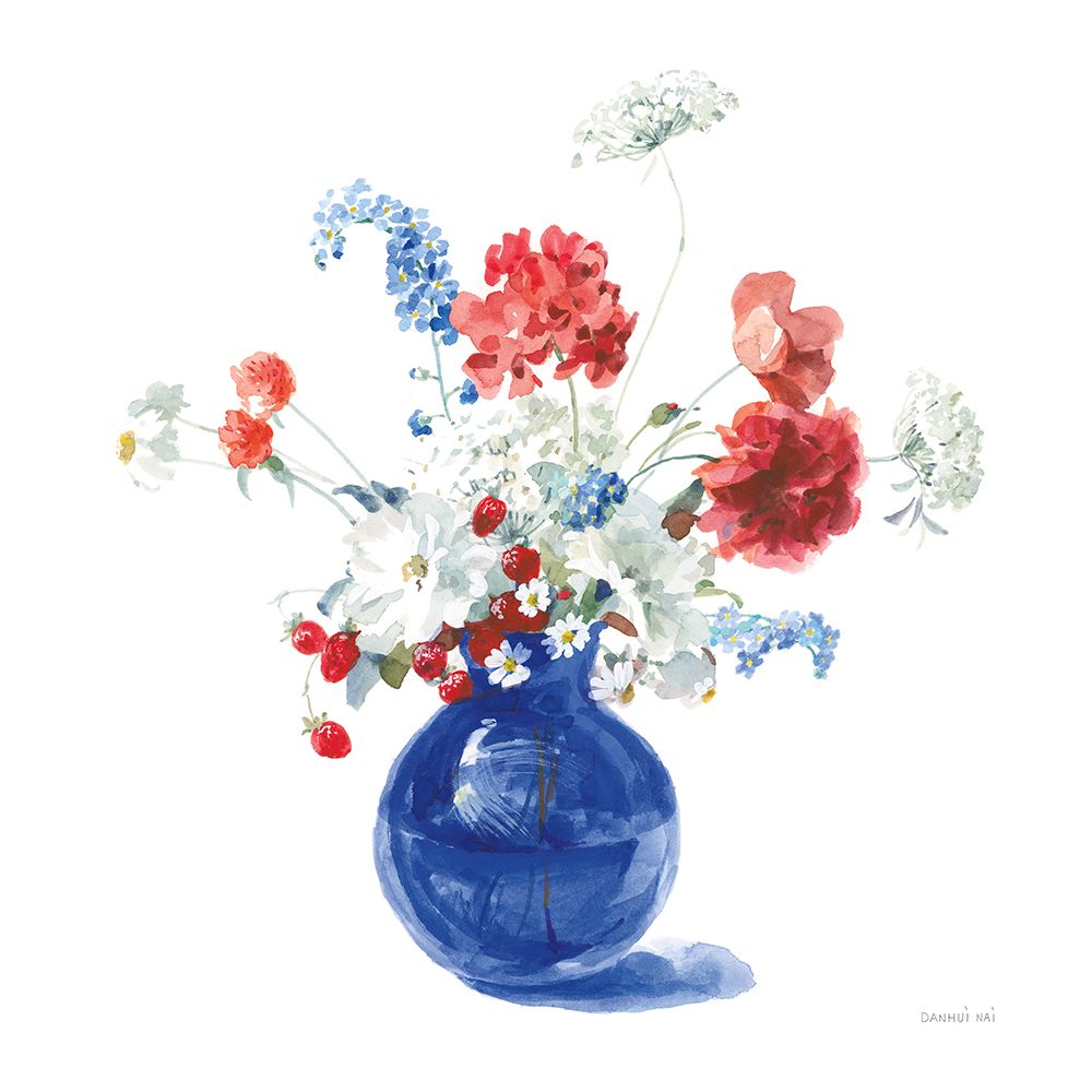 Americana Bouquet art print by Danhui Nai for $57.95 CAD