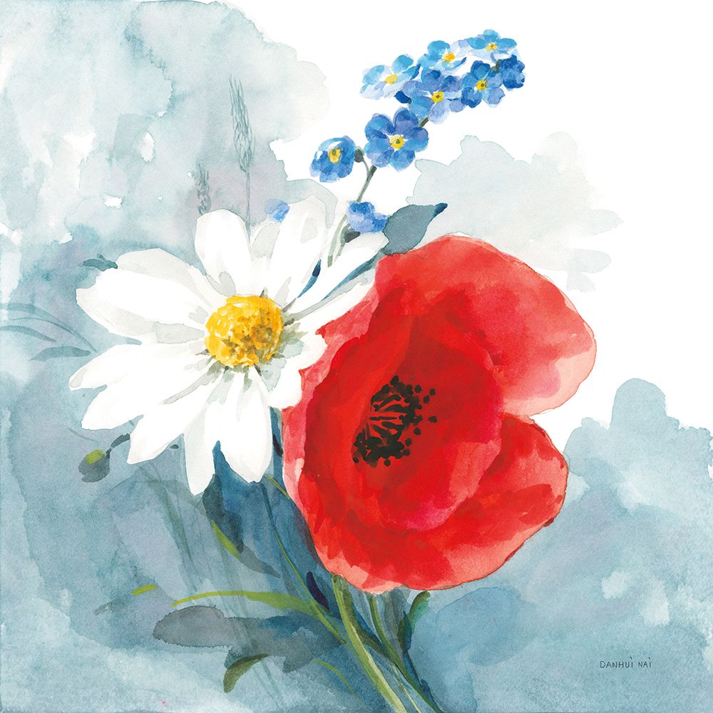 Red White and Bloom art print by Danhui Nai for $57.95 CAD