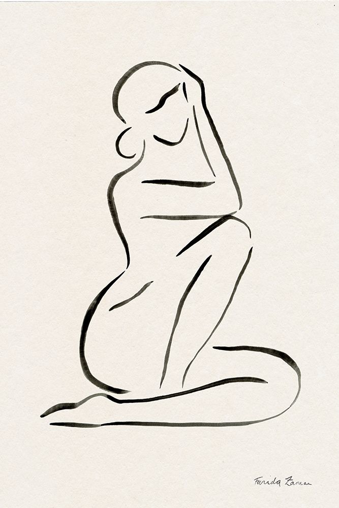 Nude I art print by Farida Zaman for $57.95 CAD