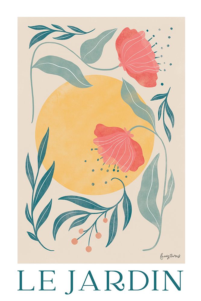 Botanical Poster I art print by Becky Thorns for $57.95 CAD
