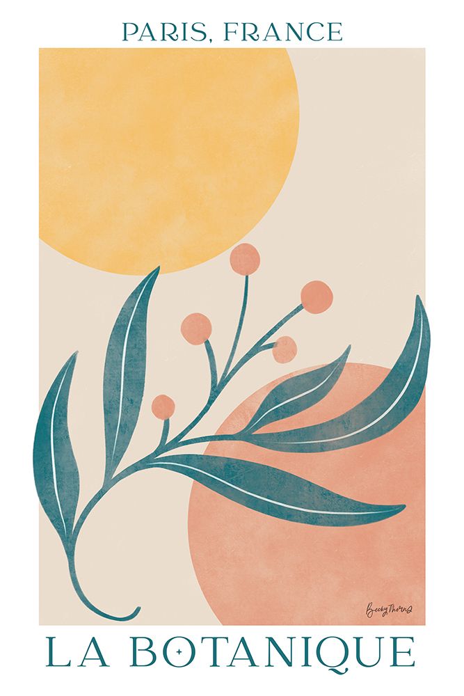 Botanical Poster IV art print by Becky Thorns for $57.95 CAD
