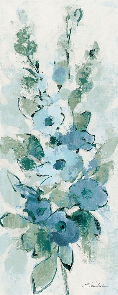 Loose Bouquet of Flowers II Blue art print by Silvia Vassileva for $57.95 CAD
