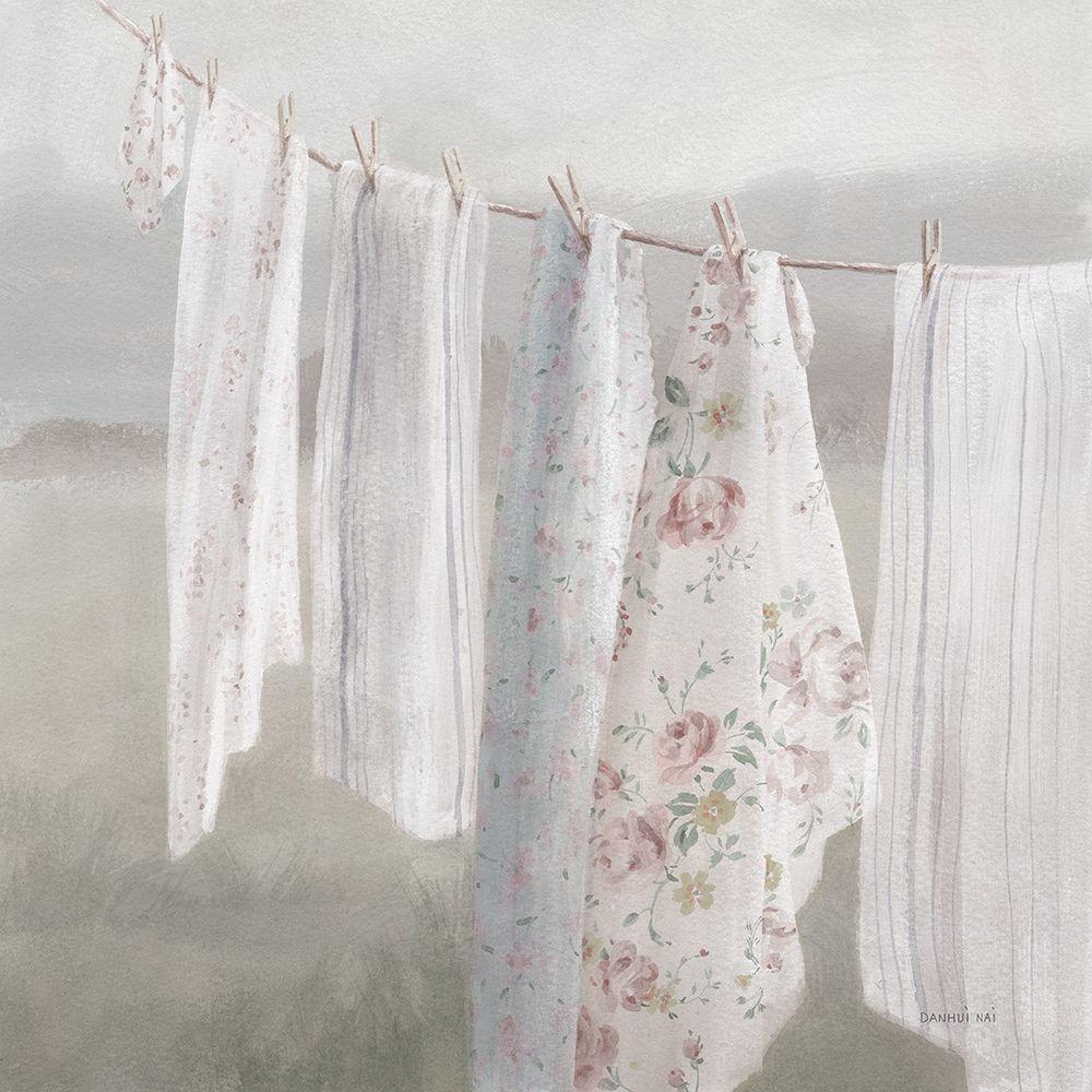 Laundry Day I Neutral art print by Danhui Nai for $57.95 CAD