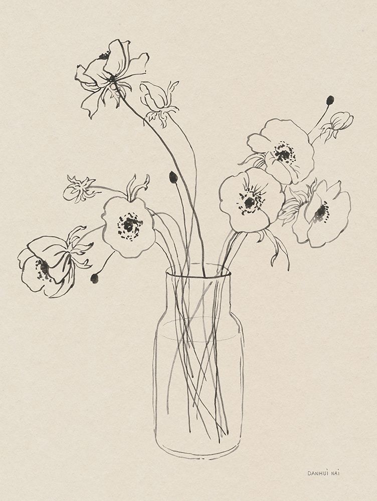 Sketches of Spring I Beige art print by Danhui Nai for $57.95 CAD