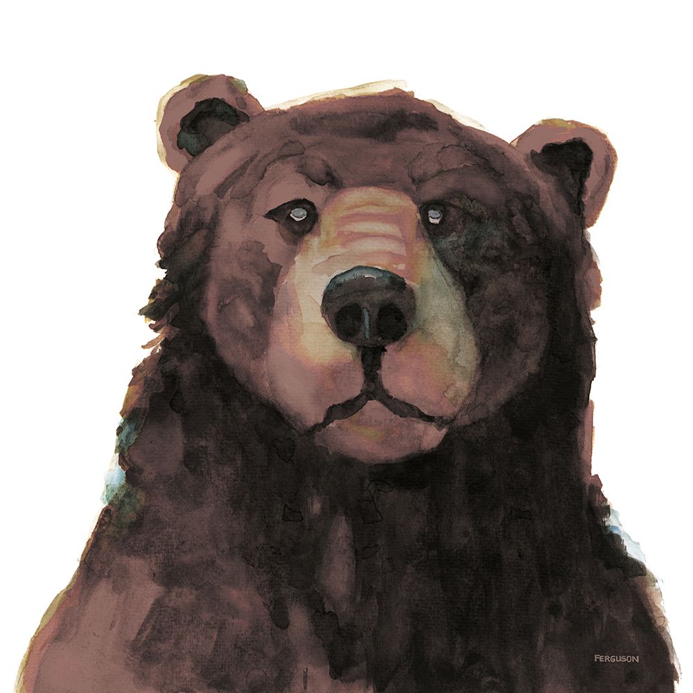 Friendly Bear Brown art print by Kathy Ferguson for $57.95 CAD