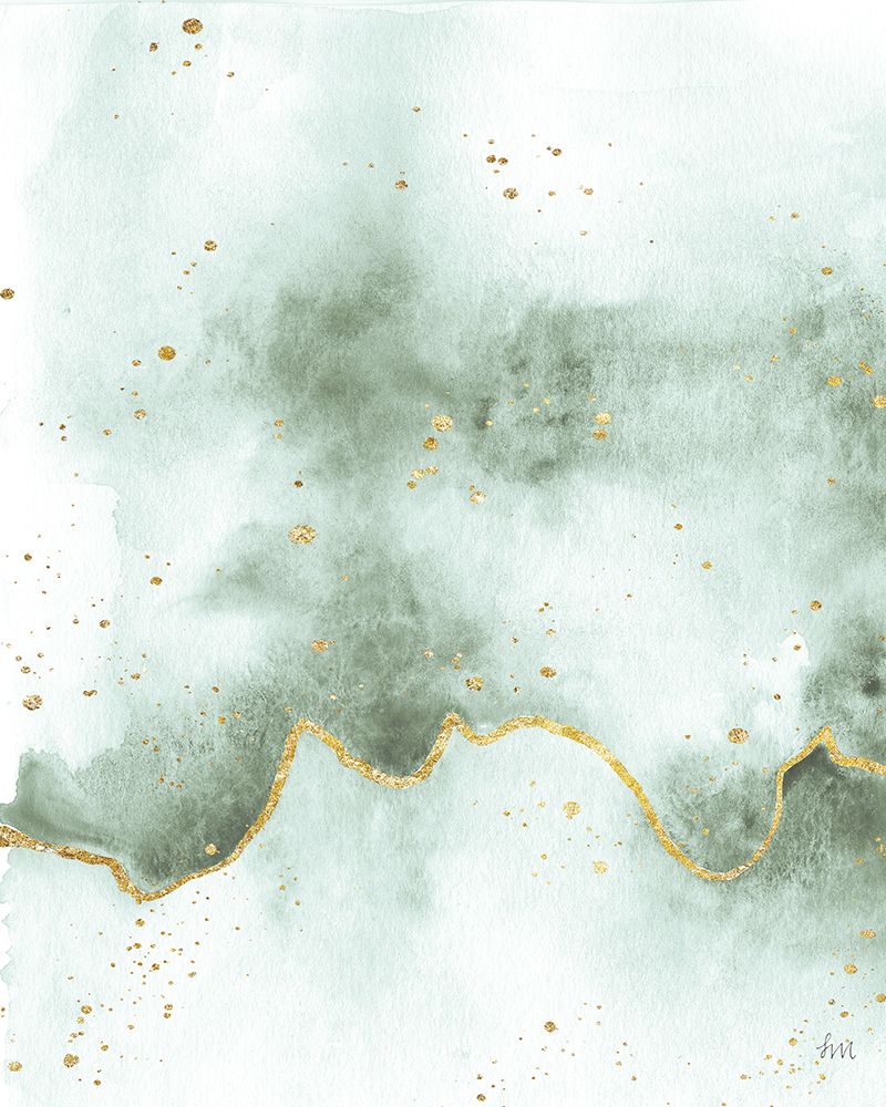 Sea Flow with Gold II art print by Laura Marshall for $57.95 CAD