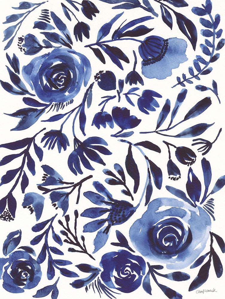 Feeling Blue I art print by Cheryl Warrick for $57.95 CAD