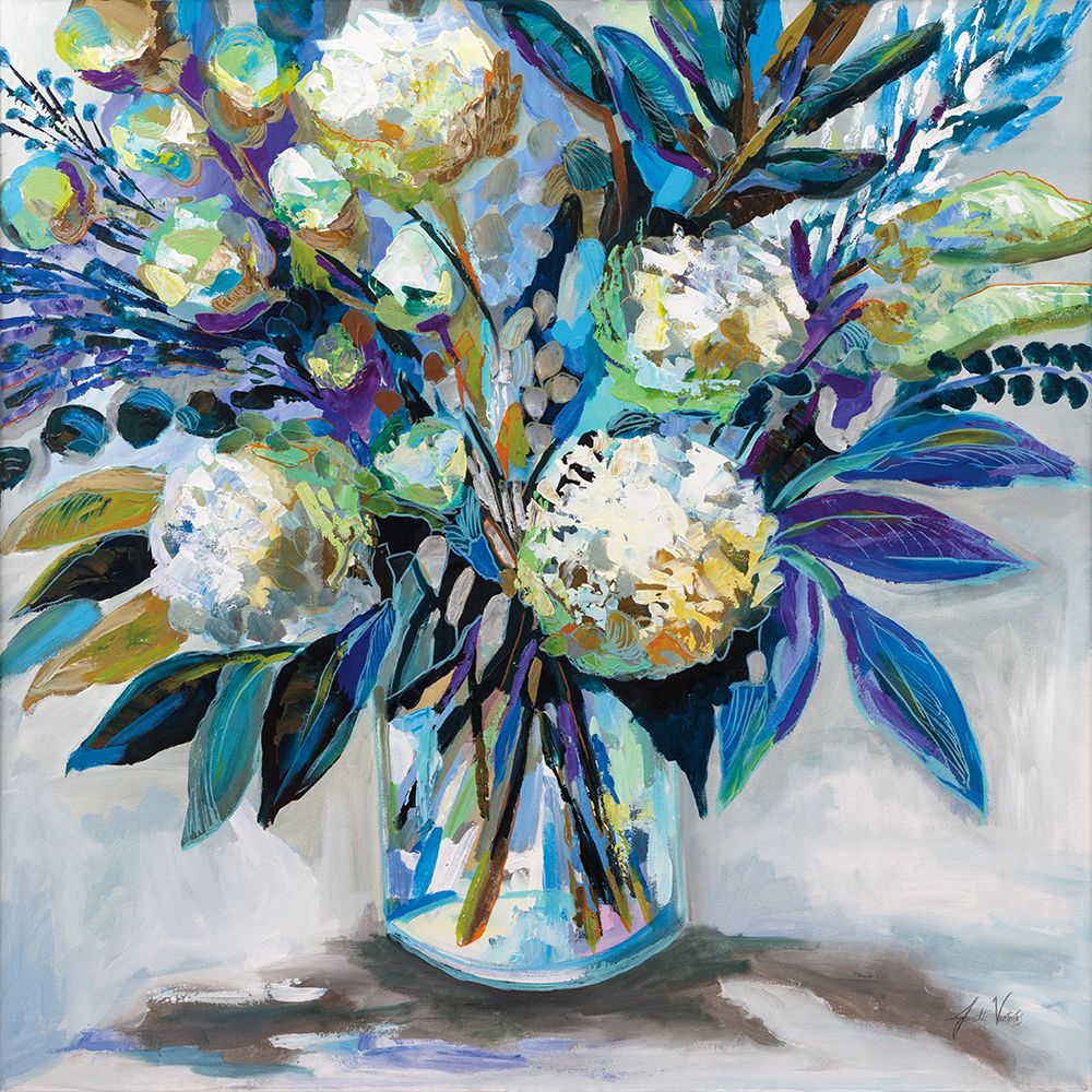 Blue Bloom art print by Jeanette Vertentes for $57.95 CAD