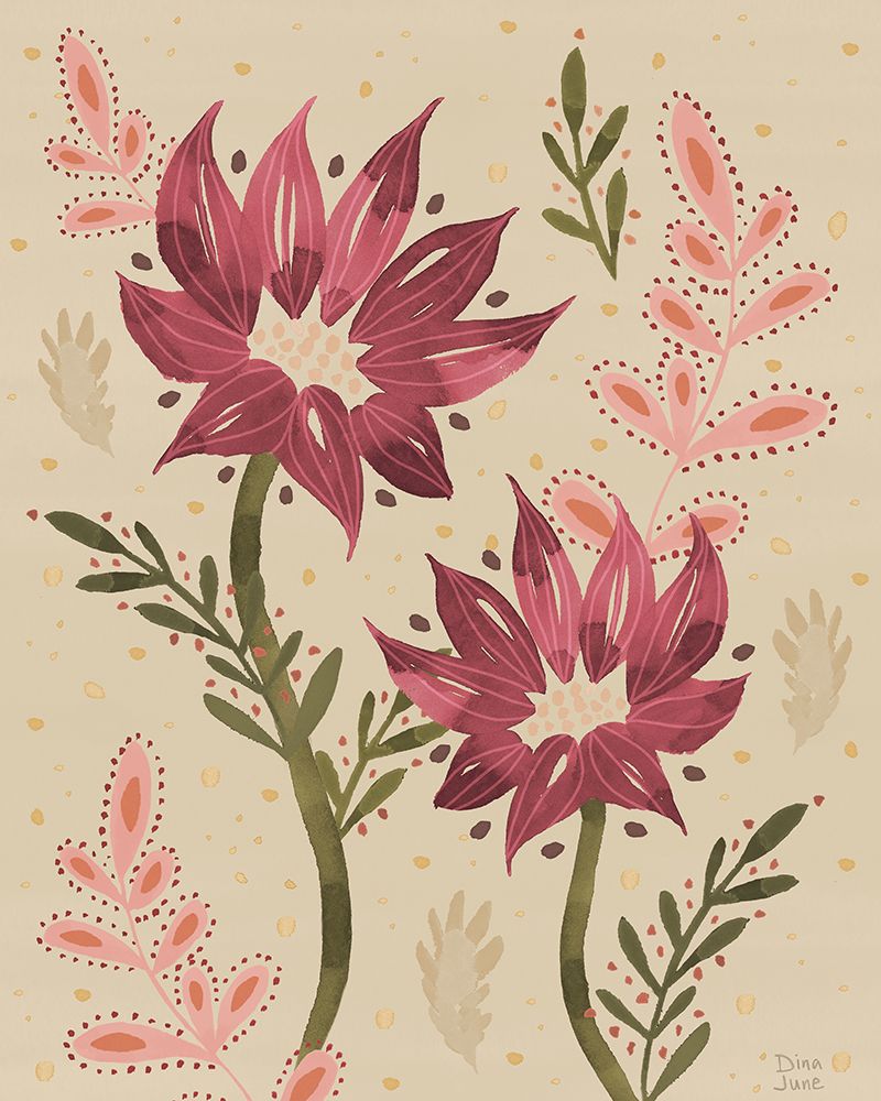 Floralscape IV Cream art print by Dina June for $57.95 CAD