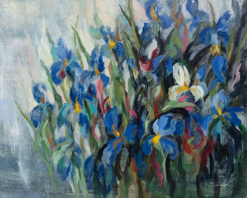 Blue Irises art print by Silvia Vassileva for $57.95 CAD