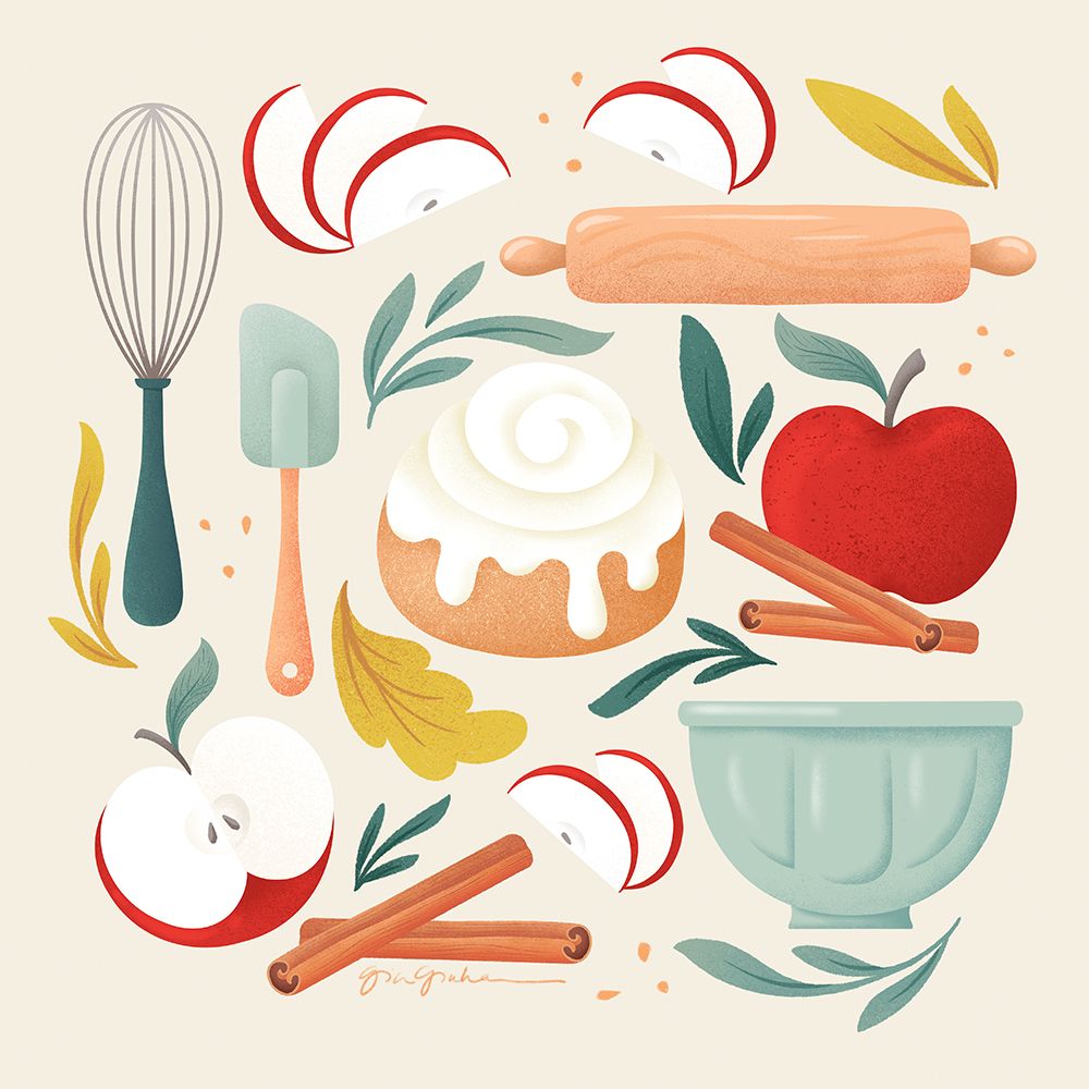 Autumn Baking art print by Gia Graham for $57.95 CAD