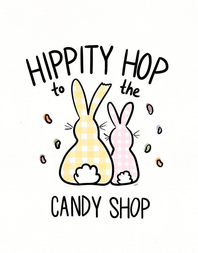 Funny Bunny III Gingham art print by Leah York for $57.95 CAD