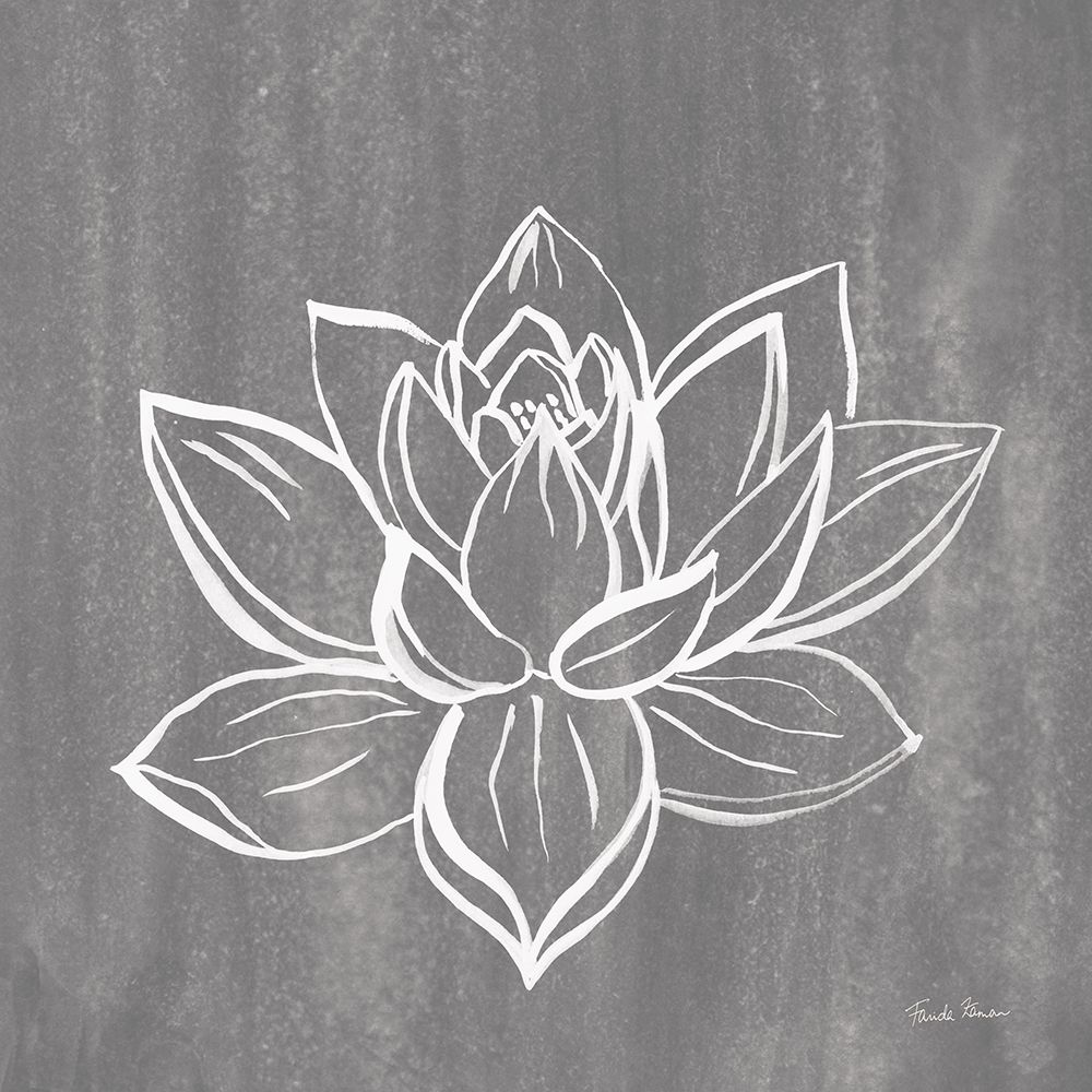 Lotus on Silver art print by Farida Zaman for $57.95 CAD