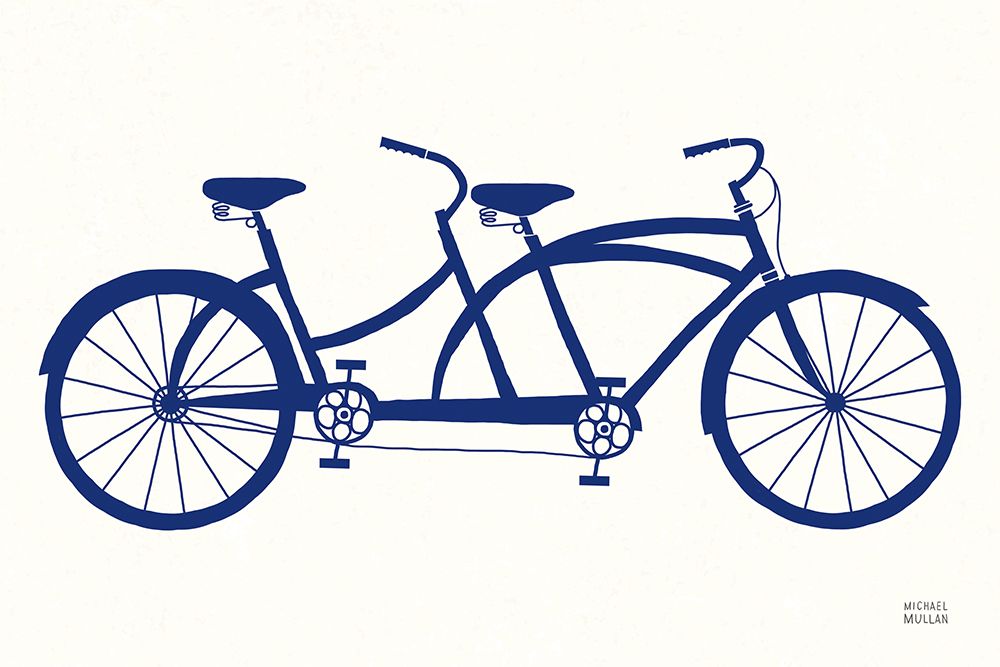 Lets Cruise Bicycle art print by Michael Mullan for $57.95 CAD