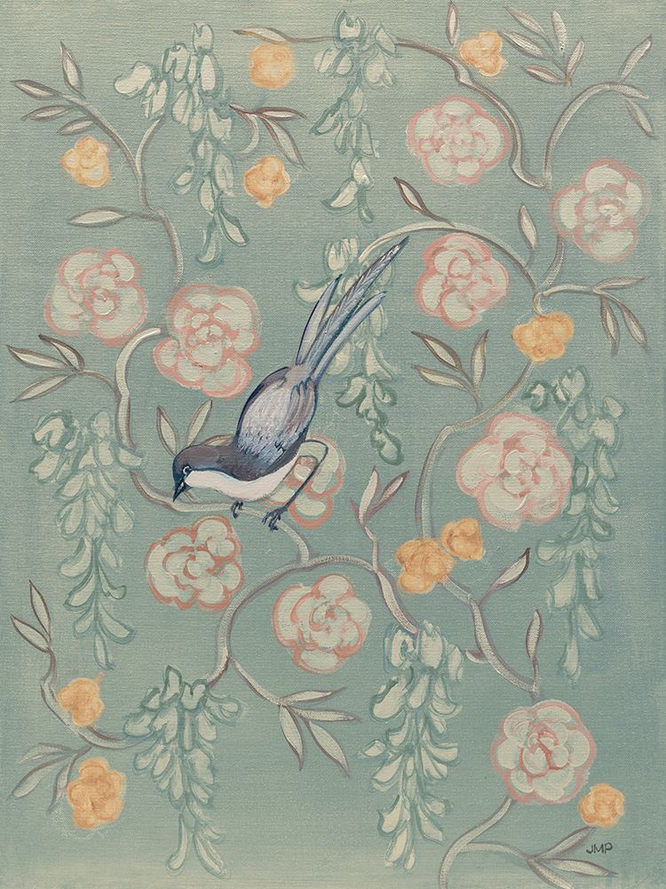 Heirloom Chinoiserie Bird II Pastel art print by Julia Purinton for $57.95 CAD