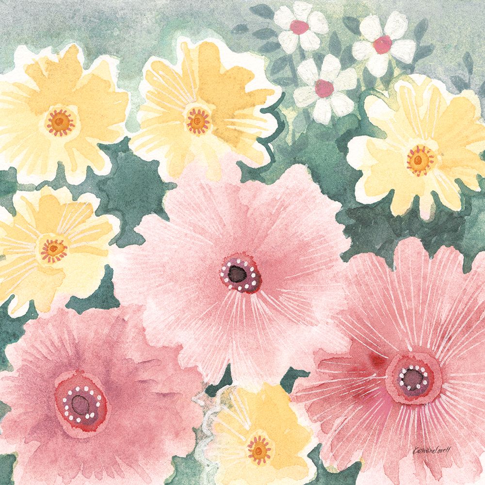 Garden Party I Pastel art print by Kathrine Lovell for $57.95 CAD