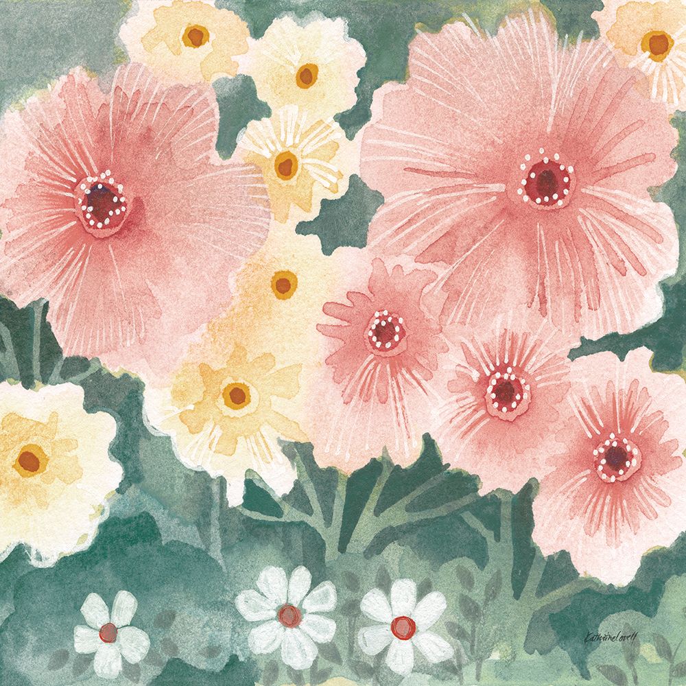 Garden Party II Pastel art print by Kathrine Lovell for $57.95 CAD