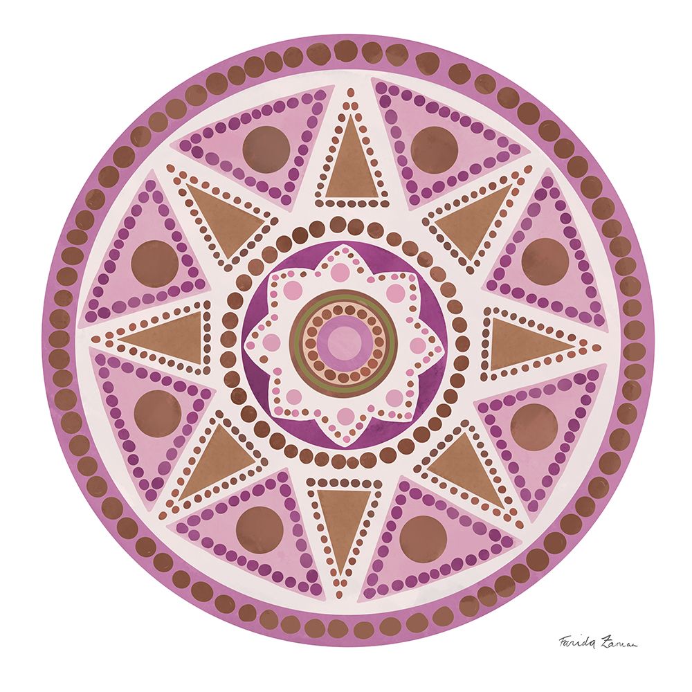 Bright Mandala I art print by Farida Zaman for $57.95 CAD