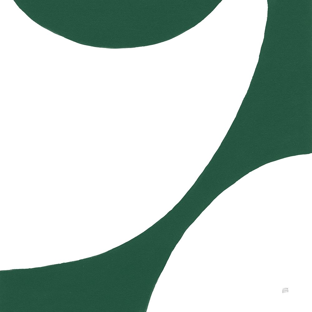 Curvilinear VI Emerald Green art print by Chris Paschke for $57.95 CAD