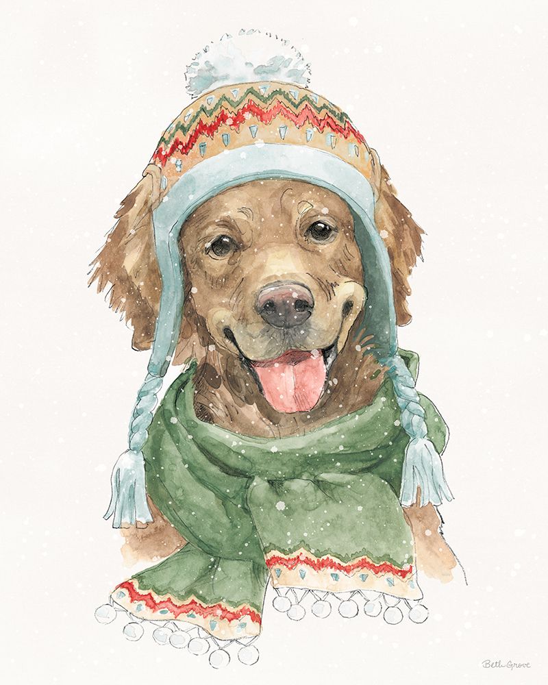 Winter Paws I art print by Beth Grove for $57.95 CAD