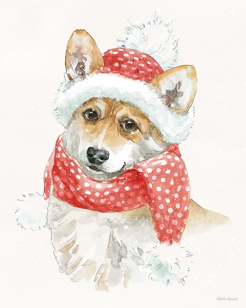Winter Paws III art print by Beth Grove for $57.95 CAD
