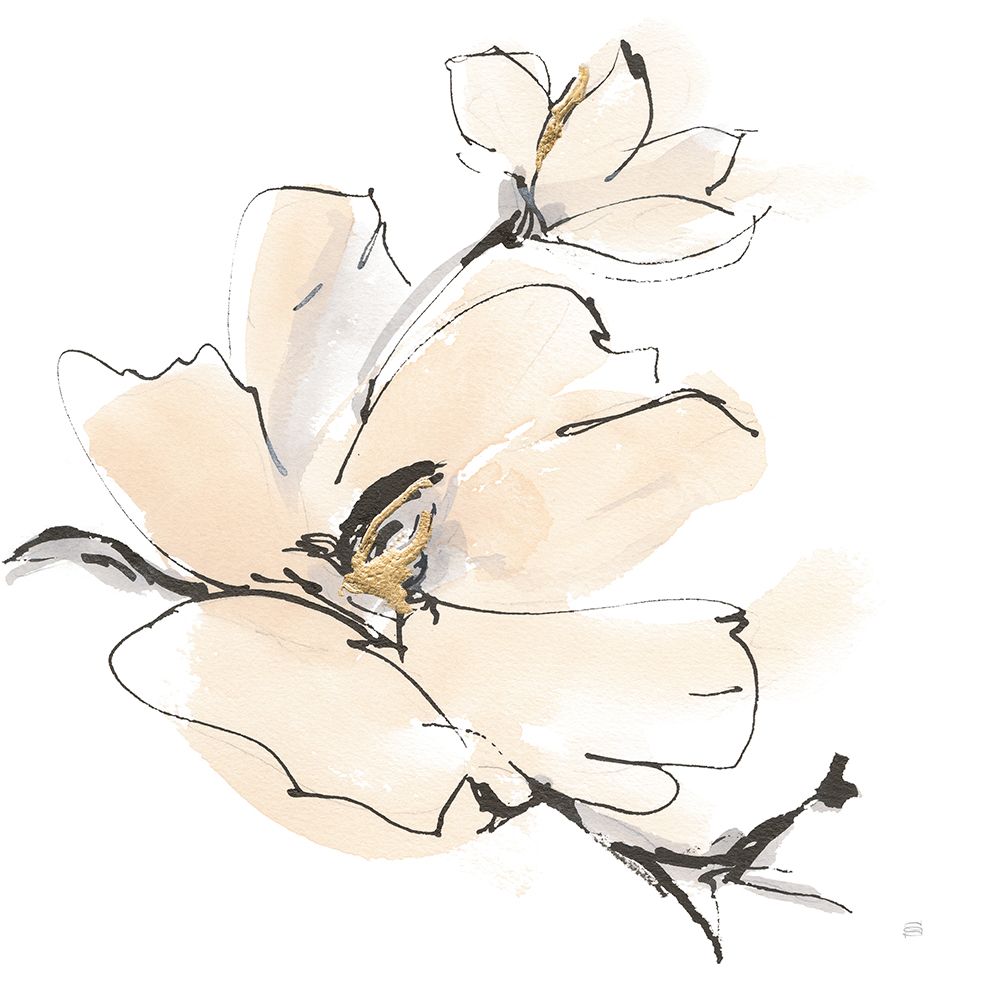 Greige Magnolias I art print by Chris Paschke for $57.95 CAD