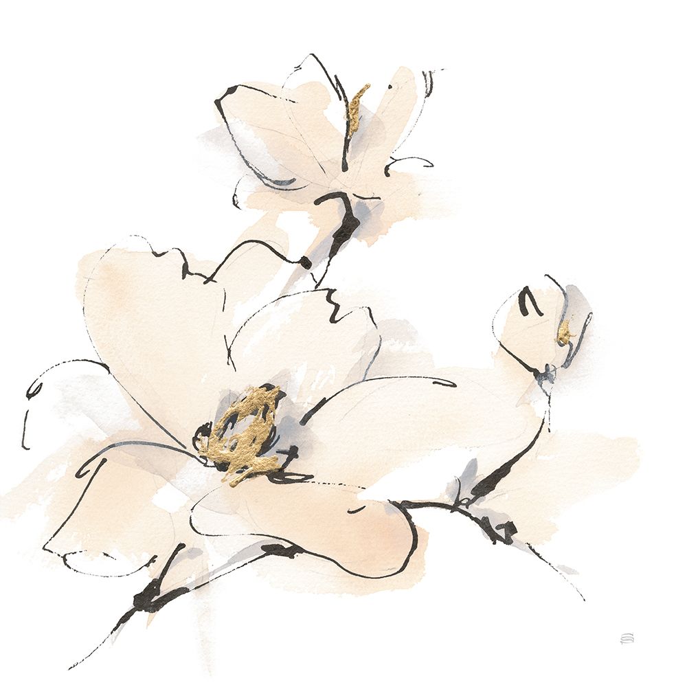 Greige Magnolias IV art print by Chris Paschke for $57.95 CAD