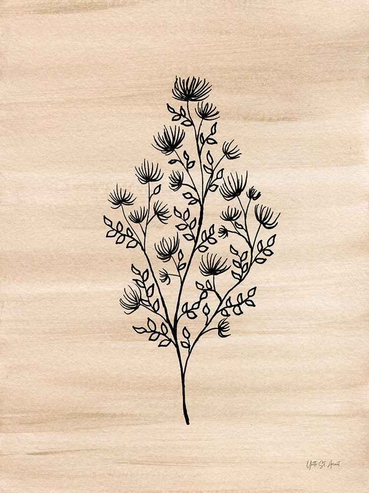 Ink Flowers I art print by Yvette St. Amant for $57.95 CAD