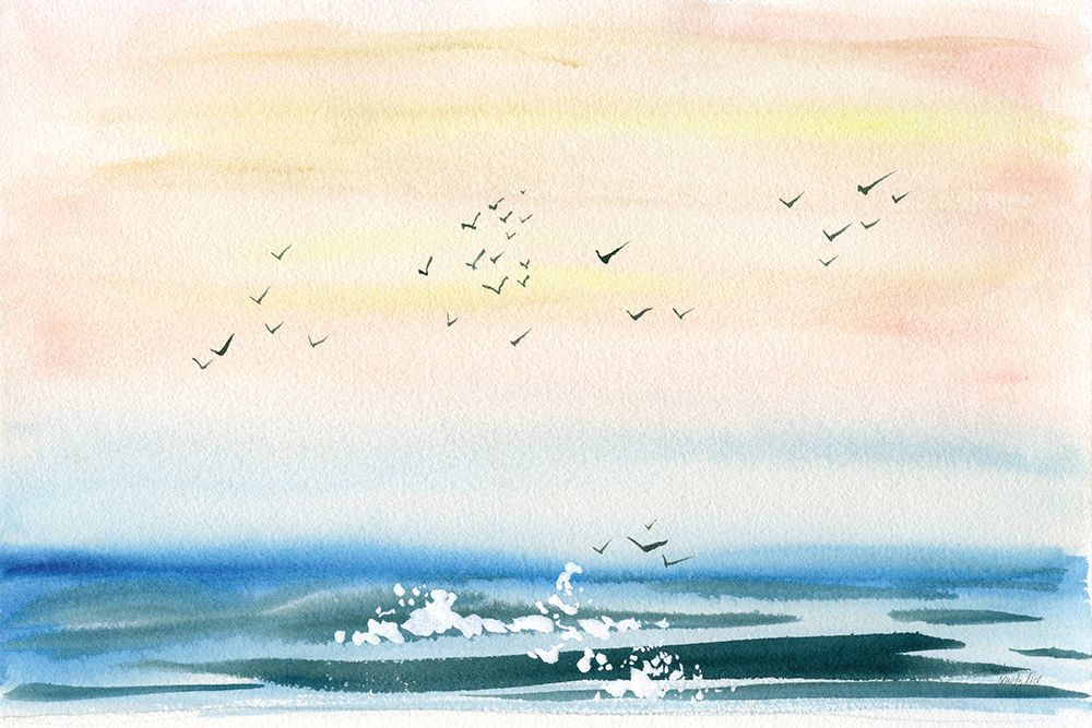 Sunset Shore art print by Kristy Rice for $57.95 CAD
