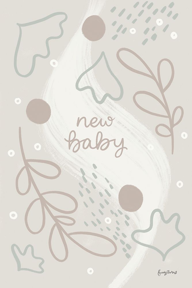 New Baby IV Neutral art print by Becky Thorns for $57.95 CAD