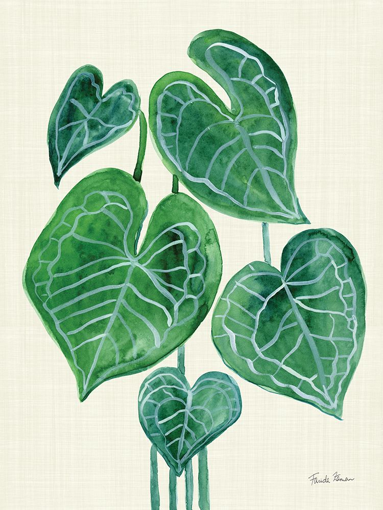 Tropical Leaves II art print by Farida Zaman for $57.95 CAD