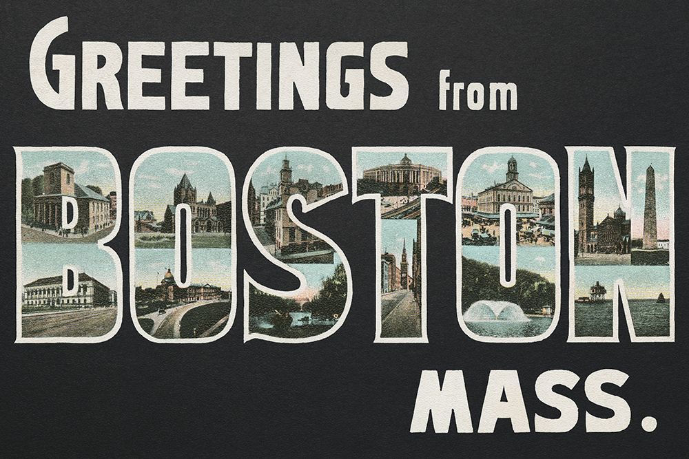 Greetings from Boston art print by Wild Apple Portfolio for $57.95 CAD