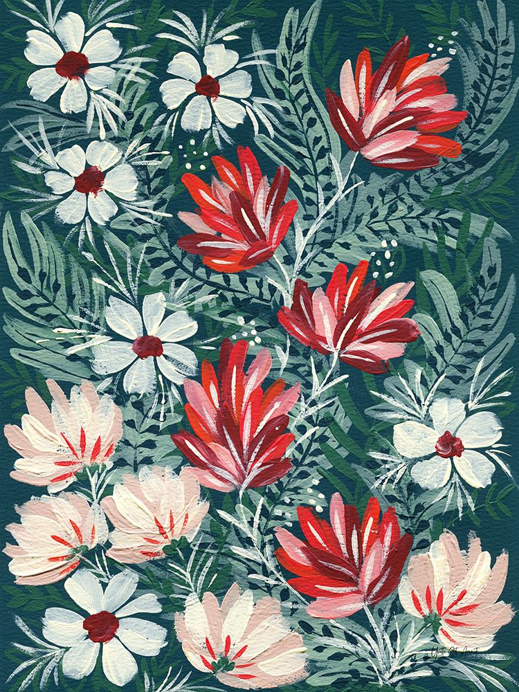 Folksy Floral I art print by Yvette St. Amant for $57.95 CAD