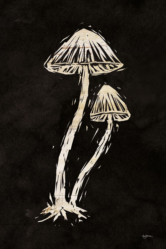 Mystical Halloween Mushrooms II art print by Mary Urban for $57.95 CAD