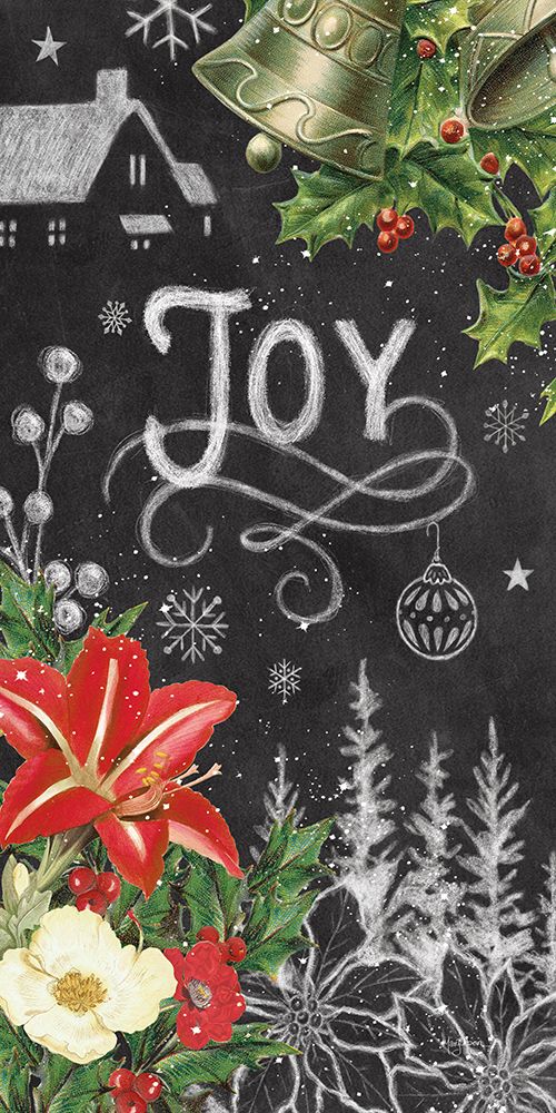 Vintage Holiday Chalk VII art print by Mary Urban for $57.95 CAD