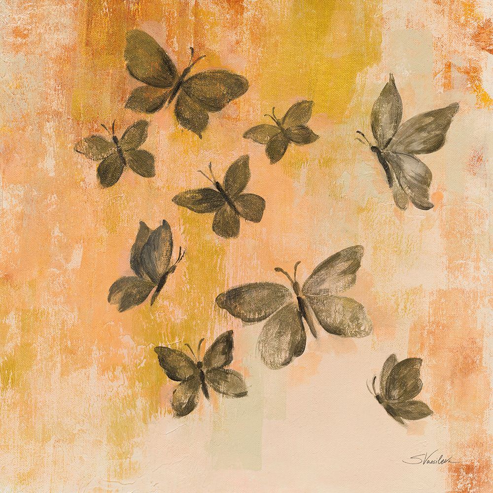 Butterfly Silhouettes II art print by Silvia Vassileva for $57.95 CAD