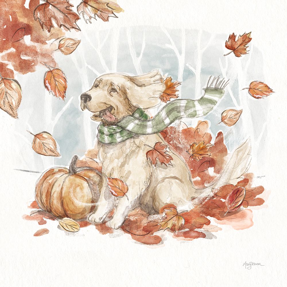 Autumn Dogs II art print by Mary Urban for $57.95 CAD