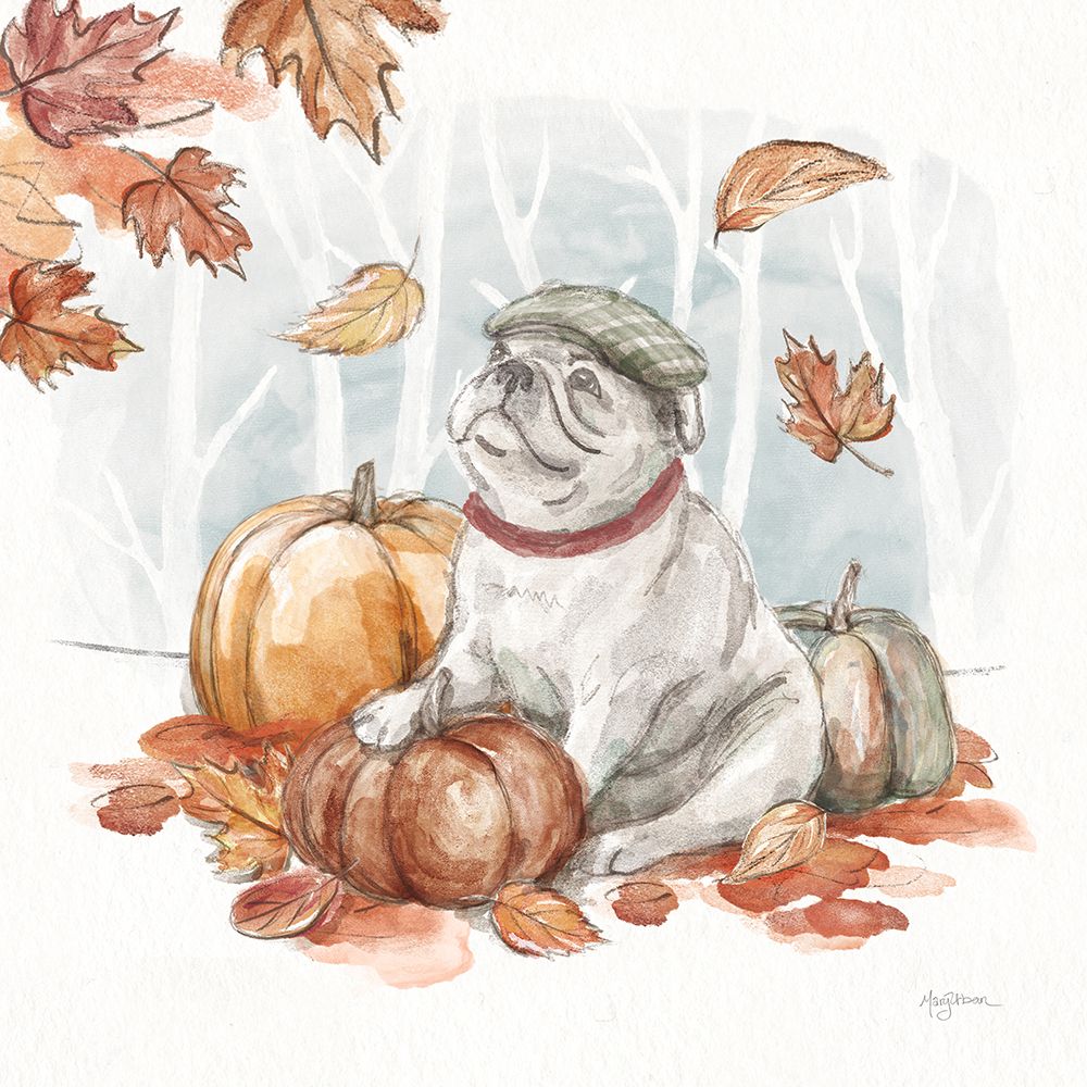 Autumn Dogs V art print by Mary Urban for $57.95 CAD
