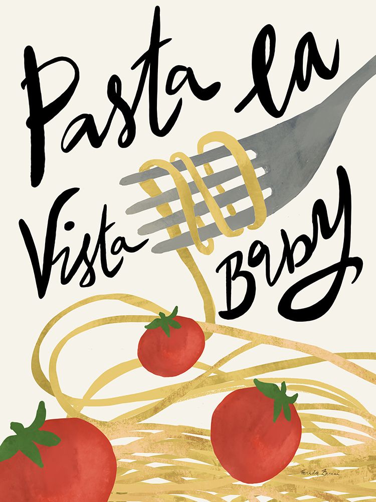 Pasta Italiana II art print by Farida Zaman for $57.95 CAD