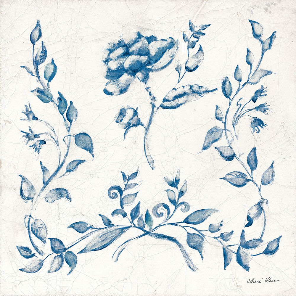 Swedish Tile I Blue art print by Cheri Blum for $57.95 CAD