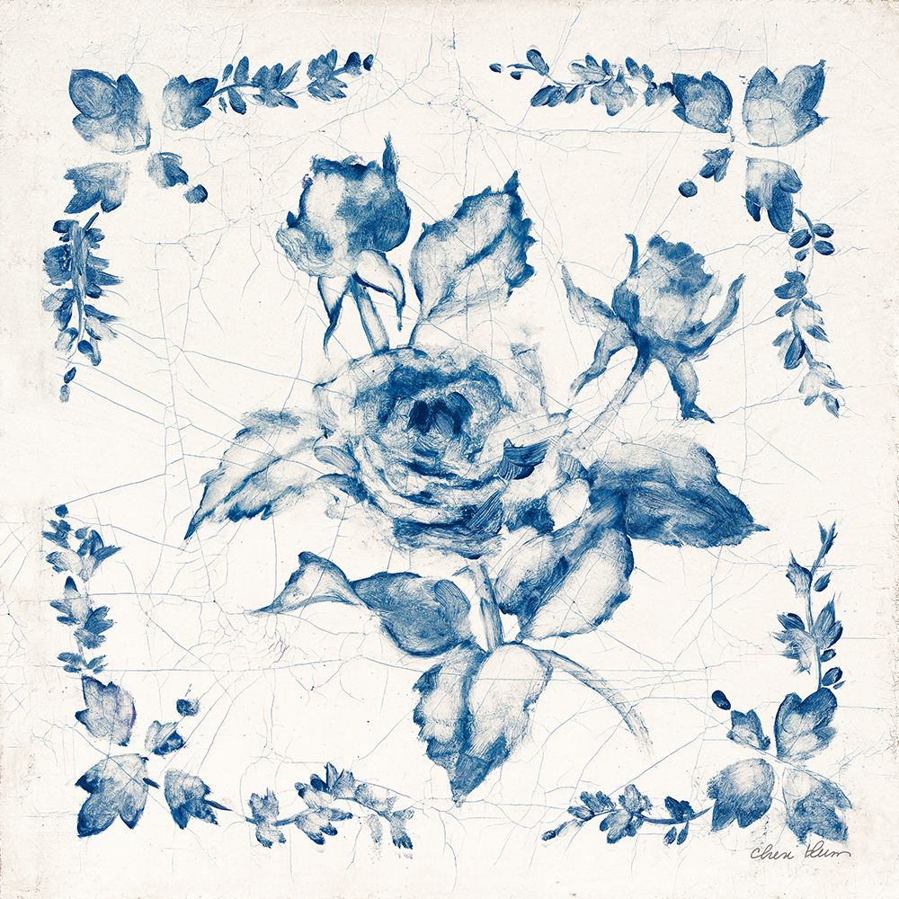 Swedish Tile II Blue art print by Cheri Blum for $57.95 CAD