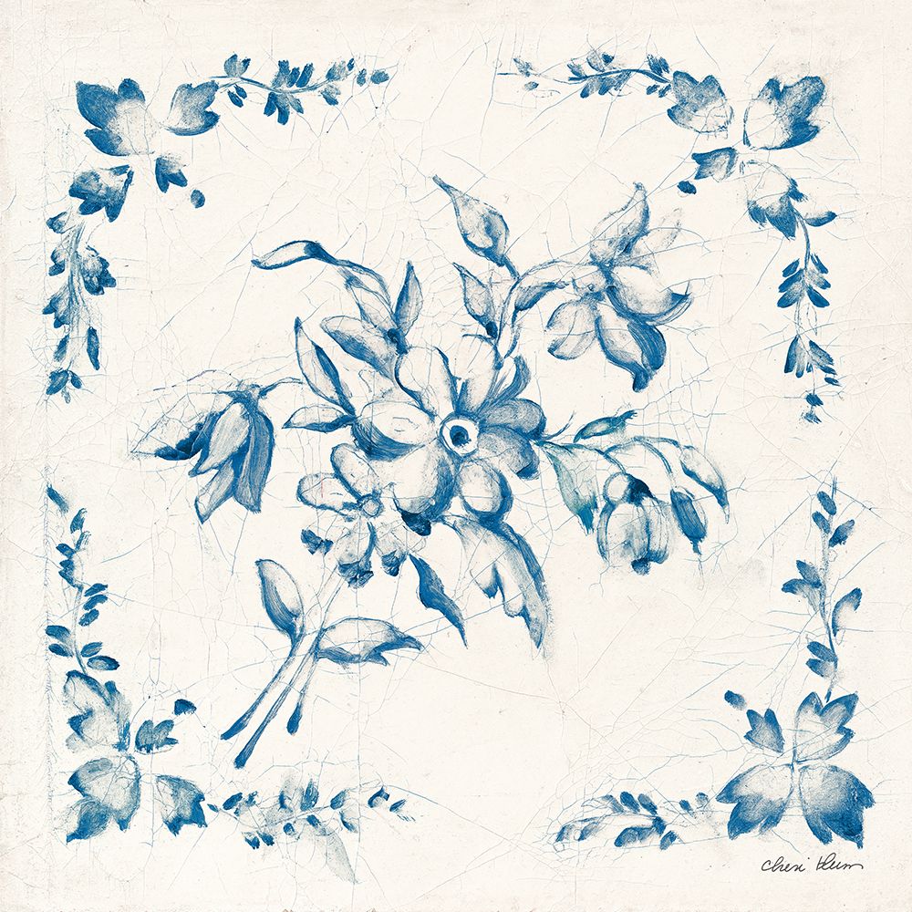Swedish Tile III Blue art print by Cheri Blum for $57.95 CAD