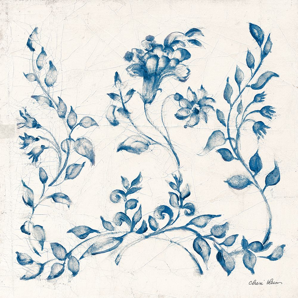 Swedish Tile IV Blue art print by Cheri Blum for $57.95 CAD