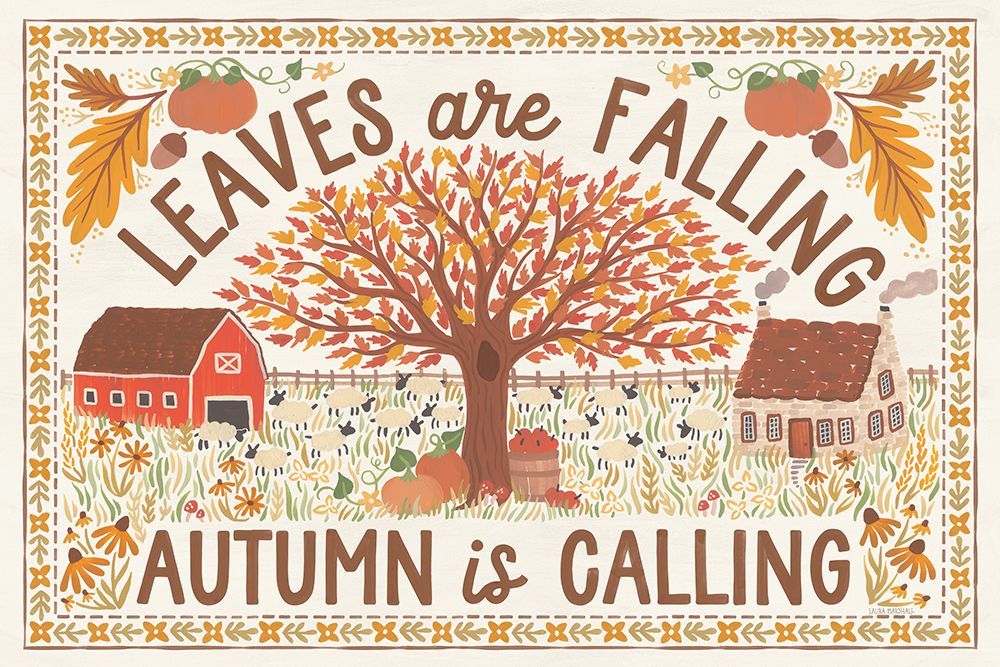 Autumn Days I art print by Laura Marshall for $57.95 CAD