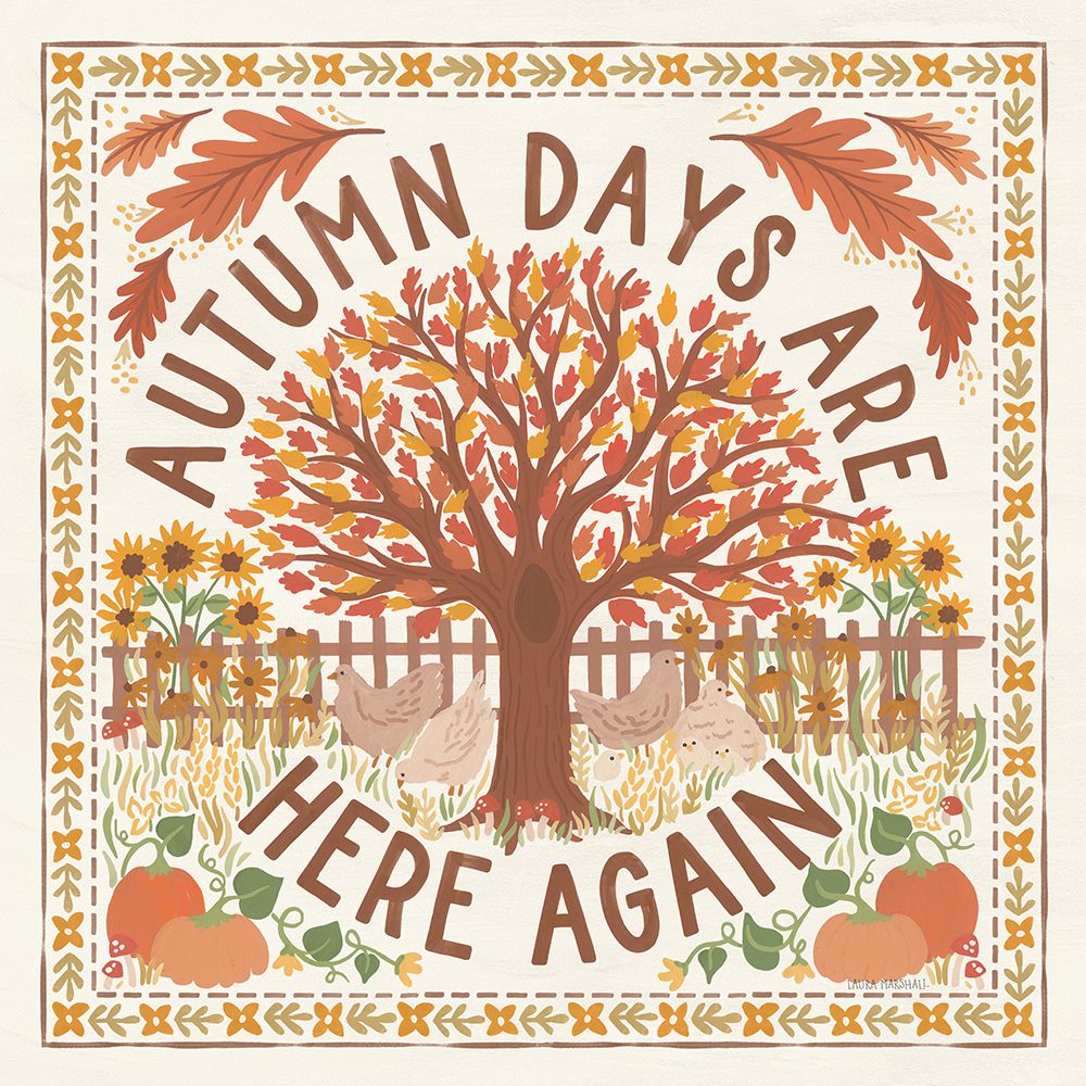 Autumn Days III art print by Laura Marshall for $57.95 CAD