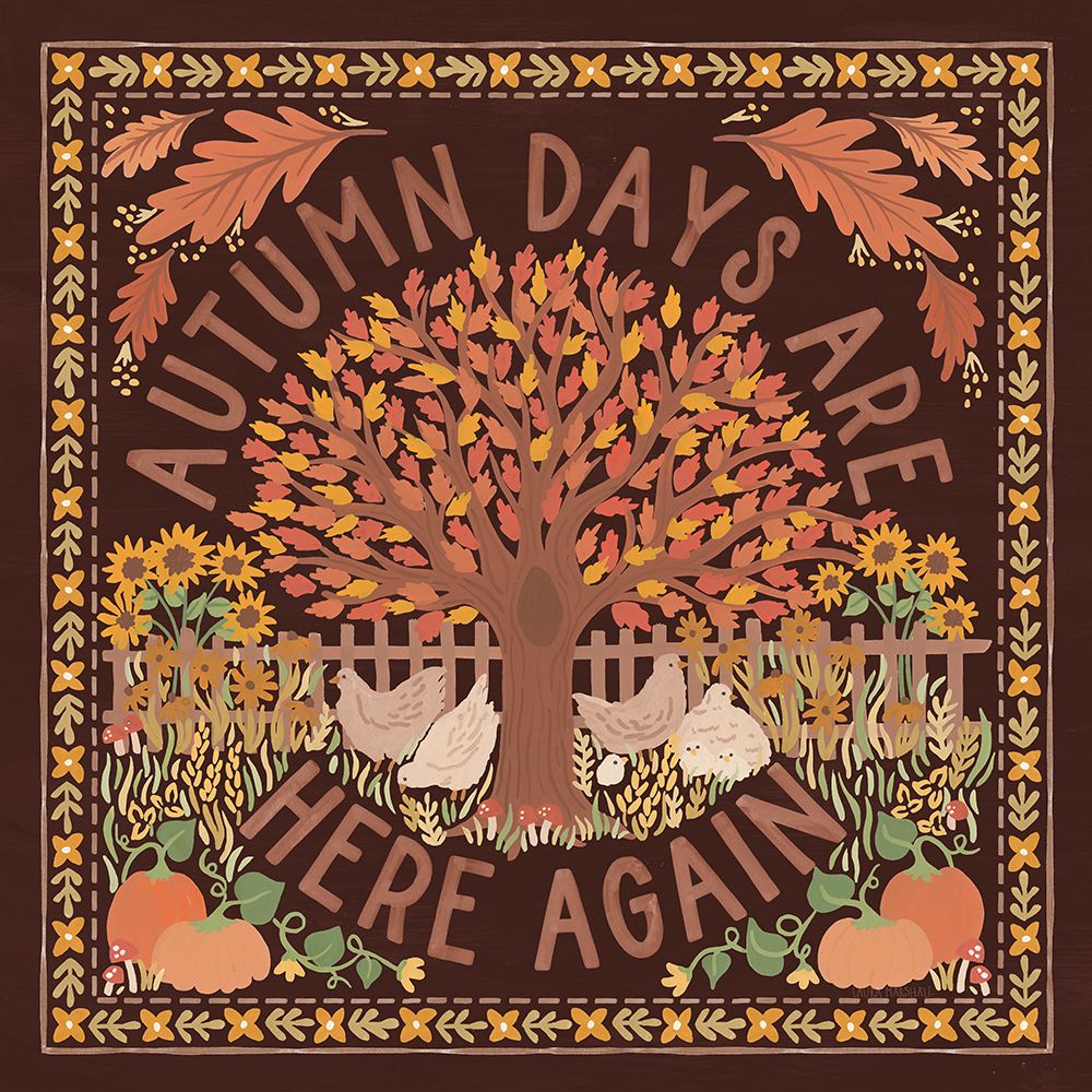 Autumn Days III Dark art print by Laura Marshall for $57.95 CAD
