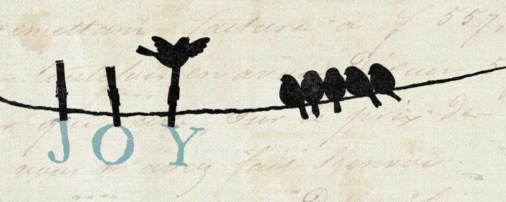 Birds on a Wire - Joy art print by Alain Pelletier for $57.95 CAD