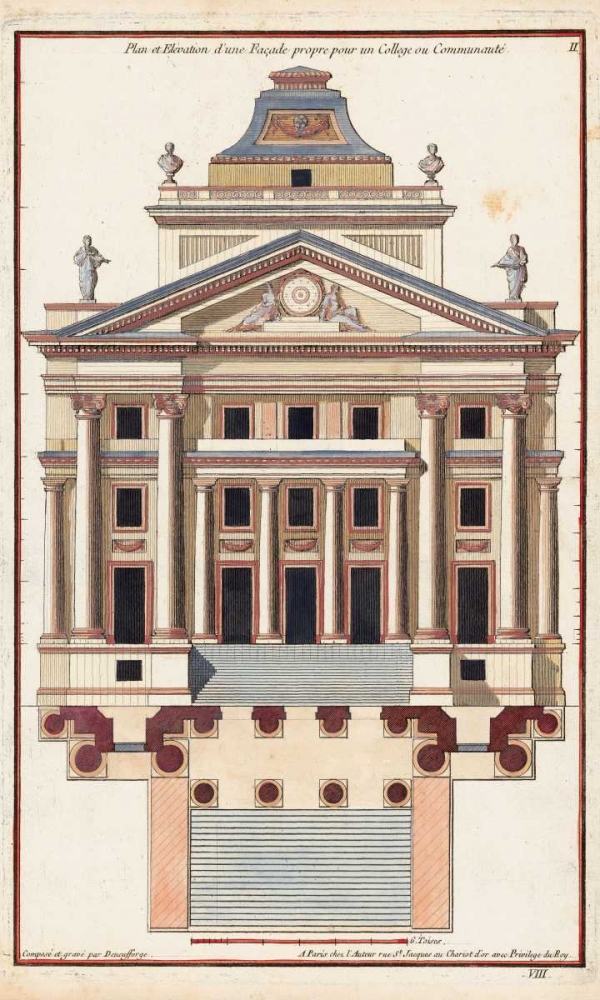 Palladio Facade I art print by Andrea Palladio for $57.95 CAD