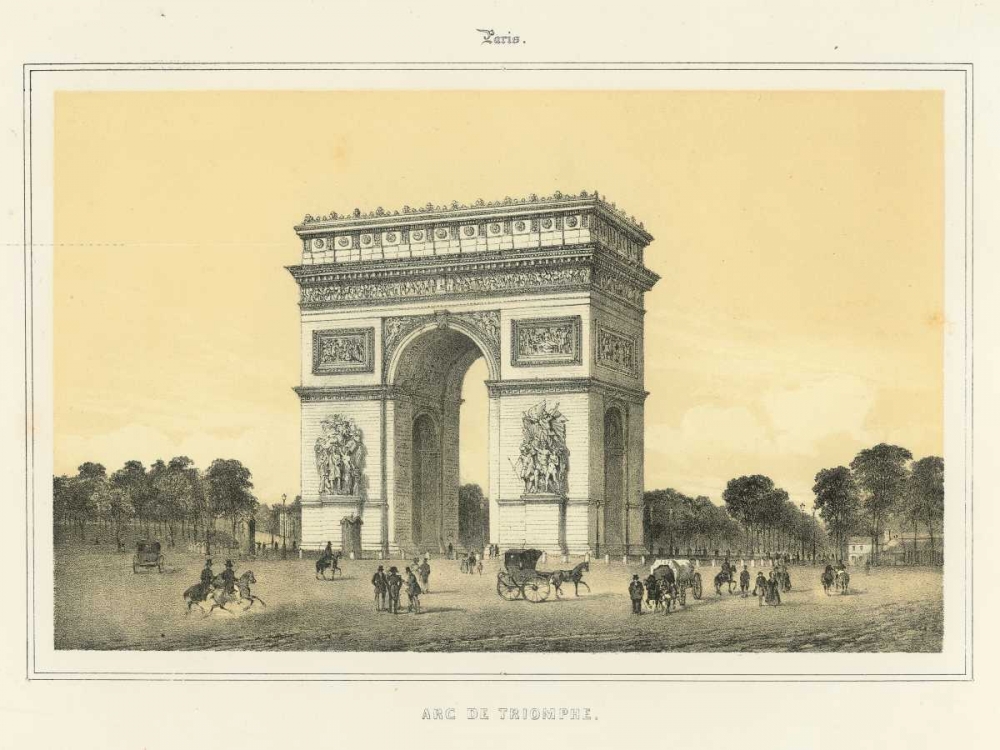 Arc de Triomphe art print by Adam Rogers for $57.95 CAD
